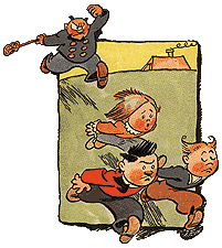  Jan & Hein und Lieschen G&auml;nseklein, verfolgt von Onkel Bein (1936) 